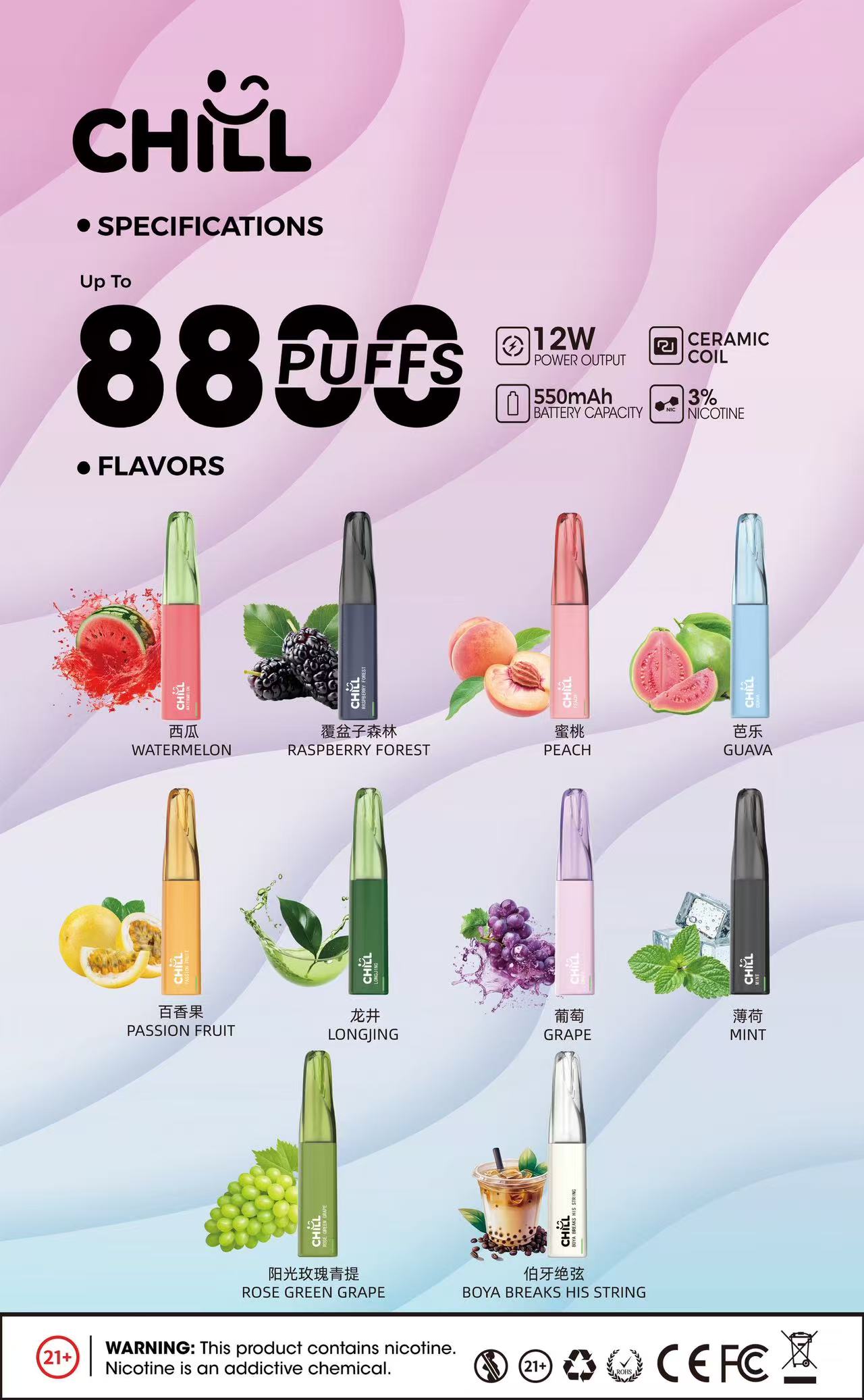 鴨嘴獸CHILL拋棄式8800口